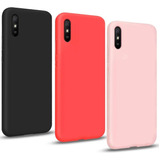 Estuche Silicone Case Compatible Con Xiaomi Redmi 9a Gamuza