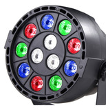 Mini Par Led Refletor 12 Leds Rgbw Festa Show Strobo Efeito