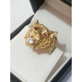 Ofrece. Anillo Oro Sólido 14k. Tigre. 