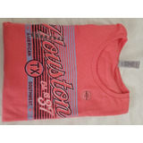 Remera Algodón Importada Usa Houston Talle M Manga Corta