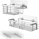 Cabalay Estante Para Cesta De Ducha, Paquete De 2 Con Jabone