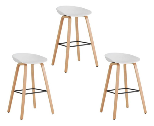 Set X3 Silla De Bar Ferrara Moderna Altura De 75cm