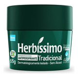 Herbíssimo Desodorante Creme Tradicional Sem Álcool Com 55g