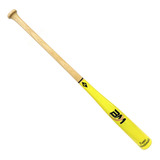 Bat Beisbol Madera Fresno Beisbolmania Natural Amarillo Color 34 In