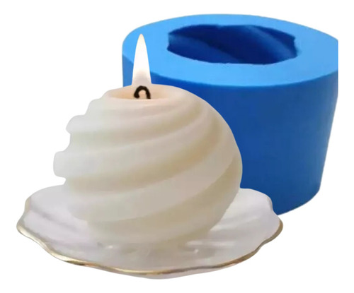 Molde Forma Silicone Sabonete Vela Espiral Decoração