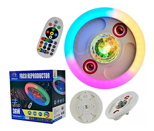 Barra De Luz Rgb36w Control Remoto, Bluetooth Y Altavoces