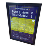 Cuadro Fútbol Boca - R. Madrid Intercontinental 2000 42x30cm