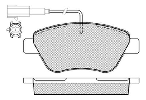 Pastillas Freno Para Fiat Idea 04/ Delantera Marca Icer Foto 2