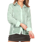 Blusa Camisa Mujer Manga Larga Claudia