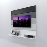 Panel Para Lcd/led Rack Mueble Living Comedor Sala H/40 Color Negro