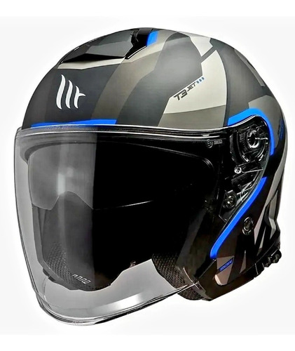 Casco Abierto Mt Helmets Thunder 3 Sv Jet A7 Doble Visor Rpm