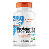 Benfotiamina 150mg (60 Cápsulas) Con Benfopure Hecho En Usa