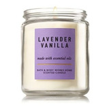 Bath And Body Works Vela De Lavanda, Vainilla, Mediana De Un