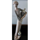 Figura De Porcelana! Mujer Con Jarrones..imperdible