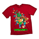 Polera De Minecraft Niños Cod 002