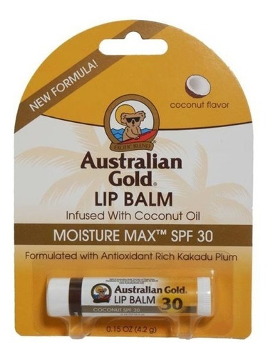 Australian Gold Lip Balm Protector Solar Labial Fps30 4.2g