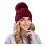 Gorro De Lana Forrado Con Chiporro Mujer Otoño Invierno 