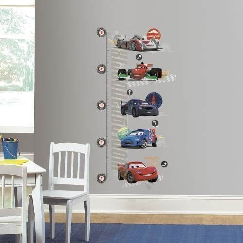 Vinil Decorativo Regla Infantil Cars 1 Personalizada