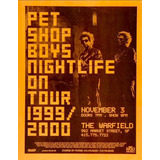 Poster Vintage - Pet Shop Boys 1999 Tour - 33 Cm X 48 Cm