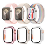 3 Correa Y Funda Para Apple Watch Iwatch Se Series 9 8 7 6 5