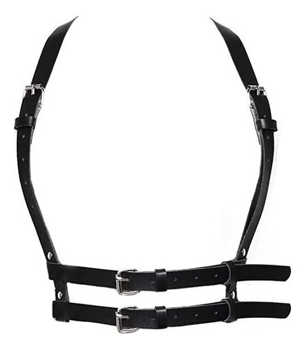 Waist Belt Belt Leather Body Chest Chain Black Goth 1