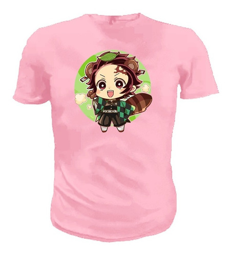 Playera Demon Slayer Tanjiro Chibi  Para  Adultos Y Niños