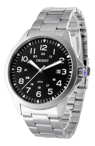 Relógio Orient Masculino Mbss1380 P2sx Prata Aço Prova Dagua