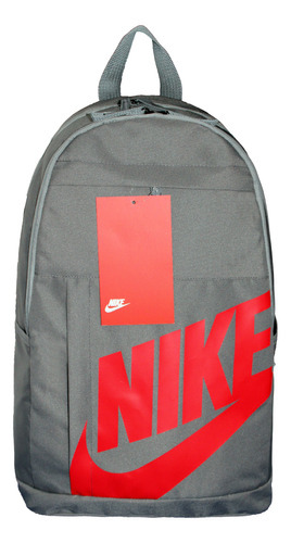 Mochila Nike Elemtal Sportwear Original Color Gris / Rojo