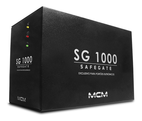 Nobreak Para Portão Eletrônico, Mcm Sg 1000 Power 1kva Cor Preto