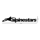 Alpinestar Logo Sticker Vinil 2 Pzs Black $135 Mikegamesmx