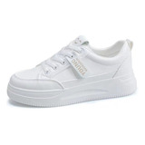 Zapatos Casuales De Mujer Zapatos Blancos Transpirable Cómod