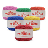 Kit 6 Barbantes Passione Euroroma Fio Nº3 400m Escolha Cores