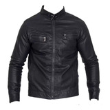 Jaqueta De Couro Masculina Motoqueiro Promoção Preto Black