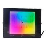 Kit 6 Holofote Refletor Colorido Rgb Led 200w Ip66 C/memoria