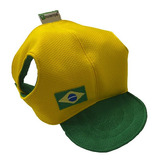 Boné Para Cachorro Seleção Brasileira Modernpet Amarelo