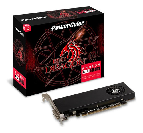 Placa De Vídeo Powercolor Amd Radeon Rx 550, 4gb Gddr5, 128