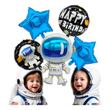 Kit Globos Astronauta Galaxia Fiesta Decoración Cumpleaños 