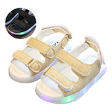 Sandalias Led Bebé Niña Zapato Antiderrapantes Para Playa