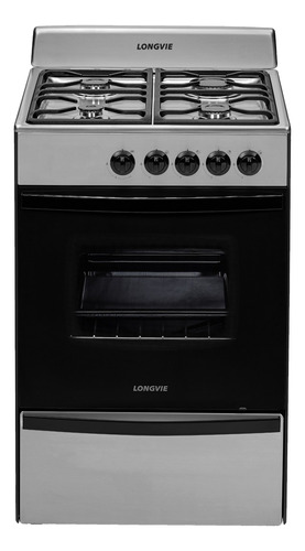 Cocina A Gas 56cm 4h Longvie 13231x/xf Inox