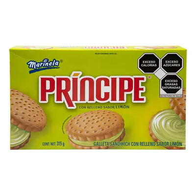 Galletas Marinela Príncipe Limón 315g | MercadoLibre