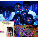 Maquiagem Tinta Liquida Neon Fluorescente Carnaval Palhaço