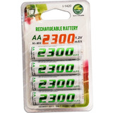 Pilas Baterías Recargables Aa 1.2v 2300mah Blíster X4 