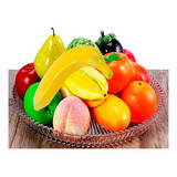 Kit 12 Frutas Artificiais Super Realista Decorações Fruteira