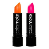 Batom Colormake Profissional Cor Laranja E Pink