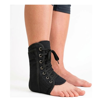 Medway Tobillera de Lona con Cintas y Soportes Laterales | Soporte Ortopédico para Tobillo | Compresión Ajustable y Estabilidad Mejorada | Unisex Negro | Talla Chica | MercadoLibre