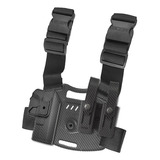 Porta Cargador Doble Funda Pistolera Glock Muslera 2 Tiras Color Fibra De Carbono