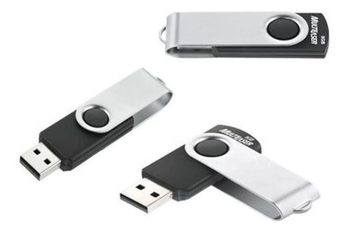 Pen Drive Original Multilaser 16 Gb Usb 2.0 Dc5v Twist Preto