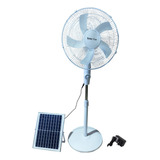 Ventilador De Pie 16  Con Panel Solar 12w Mod. Wg-168