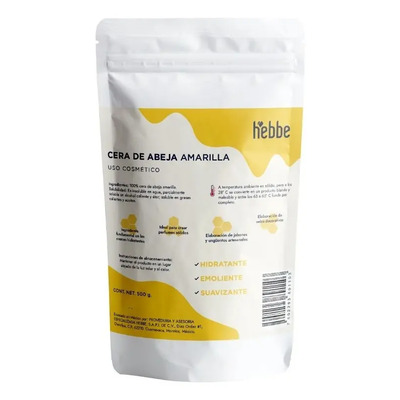 Cera de Abeja Pura Natural Libre de Parafinas Hebbe Cosmetics & Ludika 500g | Meses sin interés