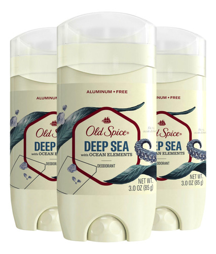Old Spice Desodorante Para Hombre Sin Aluminio Deep Sea Con
